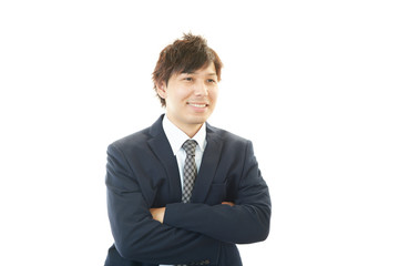 笑顔のビジネスマン
