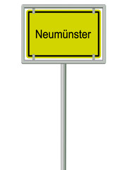 Neumünster - Ortsschild