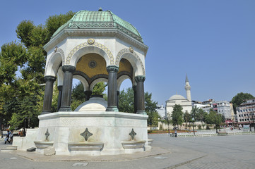 Istanbul, Turchia, piazza della Moschea Blu
