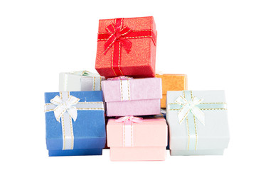Gift boxes ,Isolated on white.