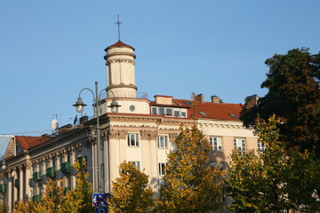 Obraz premium Buiding in the center of Vilnius