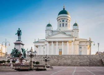 Zelfklevend Fotobehang Helsinki Cathedral © finetones