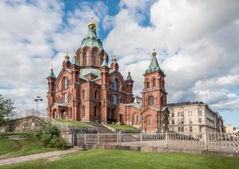 Fototapeta na wymiar Uspenski Cathedral, Helsinki