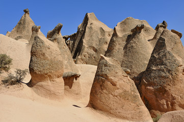 Turchia, Cappadocia, Goreme, camini delle fate