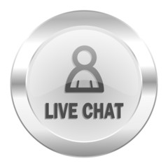 live chat chrome web icon isolated