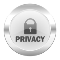 privacy chrome web icon isolated