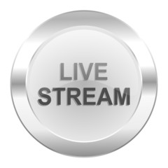 live stream chrome web icon isolated