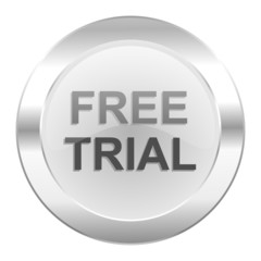 free trial chrome web icon isolated