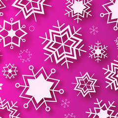Wintertime - purple winter design