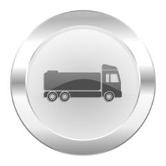 truck chrome web icon isolated