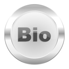 bio chrome web icon isolated