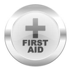 first aid chrome web icon isolated