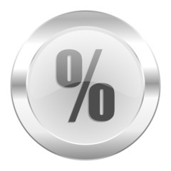 percent chrome web icon isolated