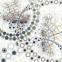 Obraz premium Dark fractal artwork, abstraction clockwork