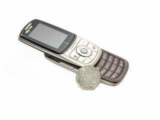 Old phone and the UK currency