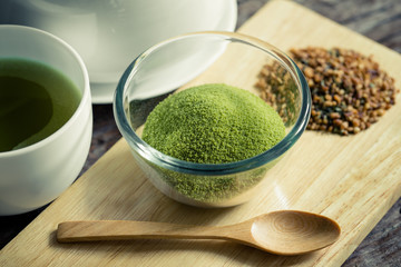 powdered green tea