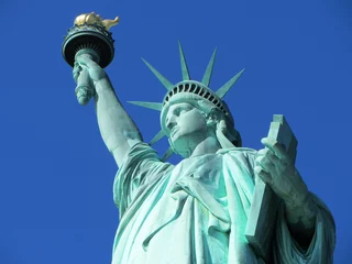 No drill light filtering roller blinds Statue of liberty Statue of Liberty, New York City, USA