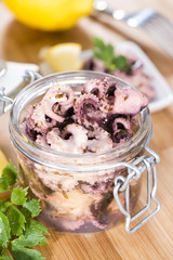 Portion of Octopus Salad