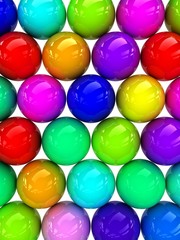 colorful spheres