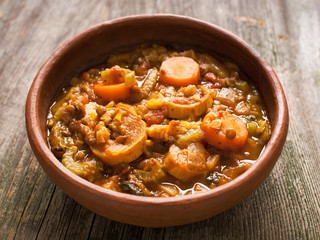 rustic vegetarian casserole