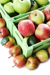 Juicy apples, close-up