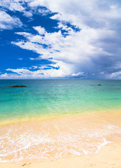 Stormy Scene White Sand
