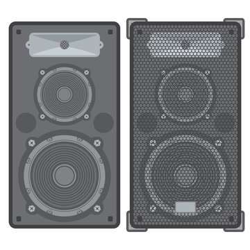Vector Concert Satellite Speakers With Protection Grid