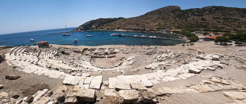 Boats in Knidos, Mugla, Turkey
