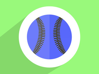 Baseball  ball ,Flat design style