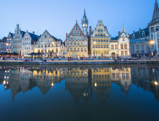 Fototapeta na wymiar Travel Belgium Ghent Medieval Town