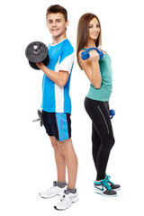 Teens doing fitness