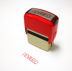 revised rubber stamp