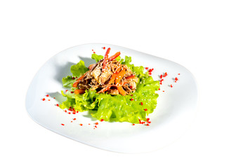  Noodles salad with vegetables