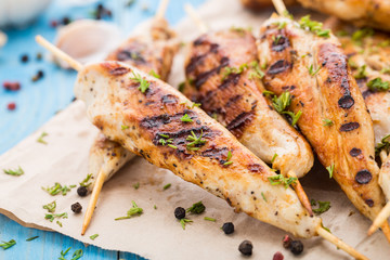 Chicken skewers