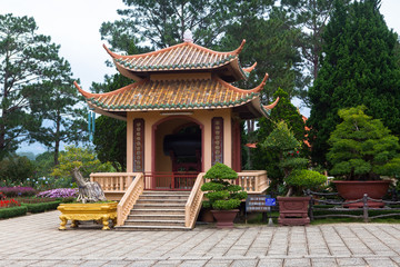 Pagoda in Monastery. Dalat. Vietnam.
