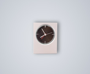 Modern clock with hours and minutes