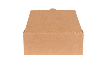 Open shipping cardboard box isolated