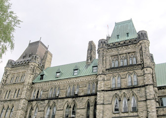 Fototapeta na wymiar Ottawa Parliament windows 2008