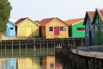 cabanes ostréicoles,le chateau d'oléron,île d'oléron