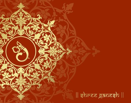 Ganesha, wedding card, royal Rajasthan, Indi Stock Vector | Adobe Stock
