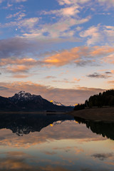 Morgendämmerung am Forggensee im Ostallgäu