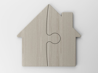Obraz na płótnie Canvas symbol of a house with clipping path
