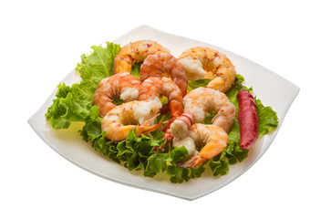 Unshelled king prawn