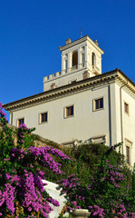 Fototapeta na wymiar Pincio - Villa Medici vista da Viale Trinità dei Monti