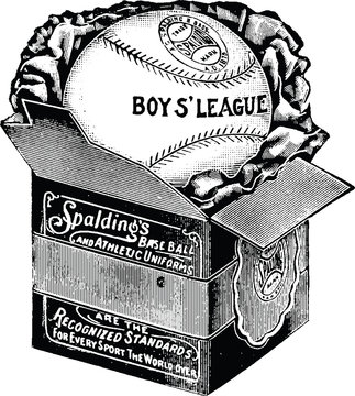 Vintage graphic baseball ball