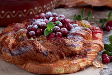 pastry with berry filling