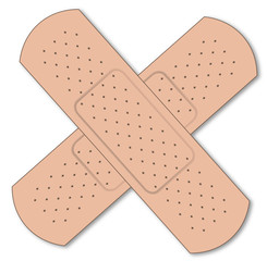Two First Aid Plasters