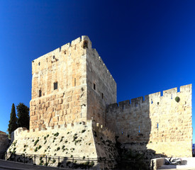 Ancient Citadel inside Old City Jerusalem