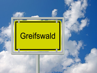 Greifswald - Ortsschild