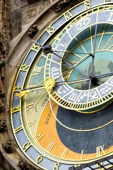 Prague astronomical clock at the Old Town cropped